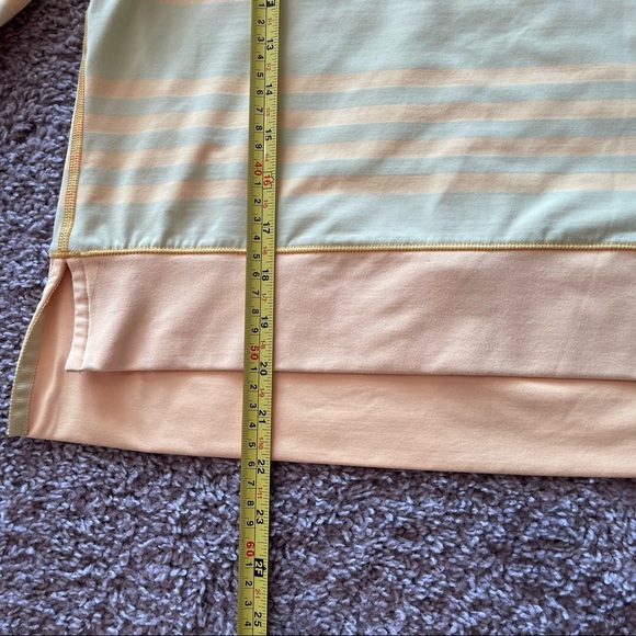 Lululemon | Run Warm Up Crew Top | Mellow Yellow Stripe | Size 4 - Picture 12 of 13
